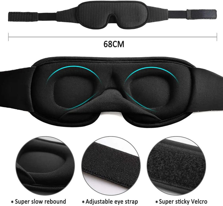 3D Contoured Sleep Mask