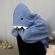 Casual Shark Patch Hoodie